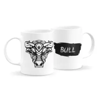 Állatfejes bögre - bika 4