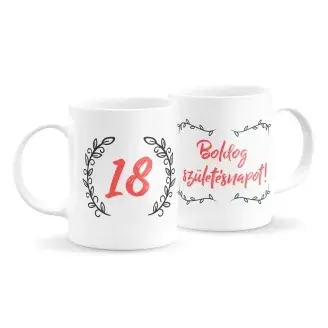 Születésnapi számos bögre (bármilyen számmal)