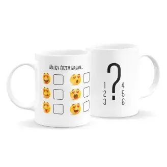 Szerelmes szmájlis bögre - jelölős