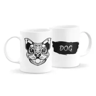 Állatfejes bögre - kutya 2