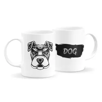 Állatfejes bögre - kutya 4