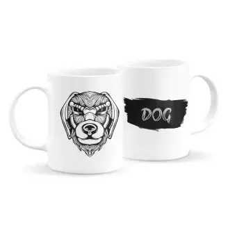 Állatfejes bögre - kutya 5