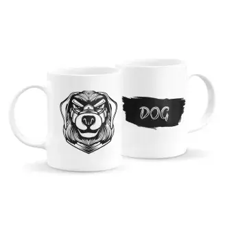 Állatfejes bögre - kutya 6