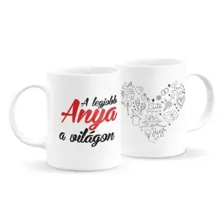 Legjobb anya a világon bögre