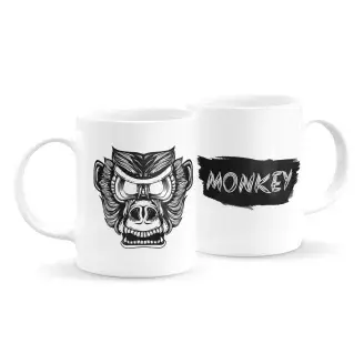 Állatfejes bögre - majom 4