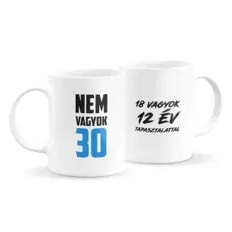 Tagadós szülinapi bögre (kék, bármilyen számmal)