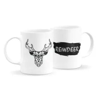 Állatfejes bögre - rénszarvas 2