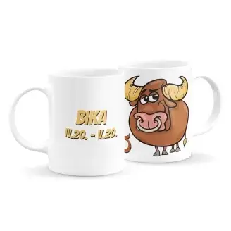 Bika csillagjegyes vicces bögre