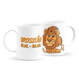 Oroszlán csillagjegyes vicces bögre
