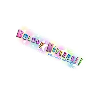 Boldog Névnapot színes vállszalag