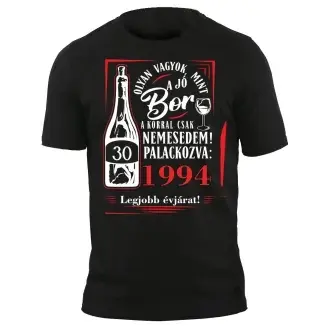Póló - Születésnapra boros 30-as