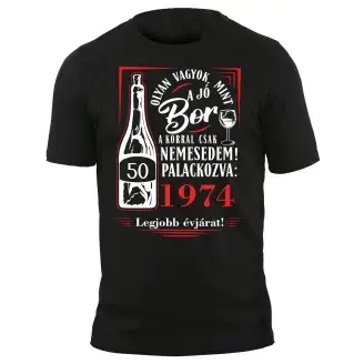 Póló - Születésnapra boros 50-es