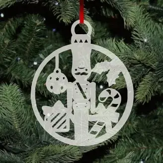 Plexi karácsonyfadísz - Diótörő