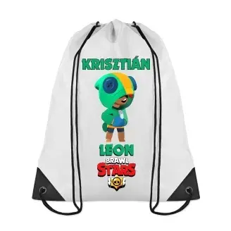 Tornazsák - Brawl Stars - Leon- egyedi névvel