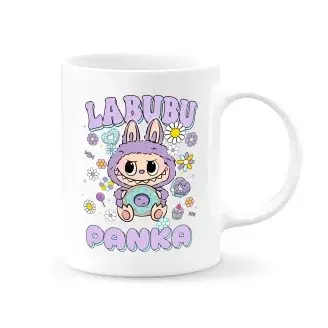 Labubu bögre - névre szóló - Lila