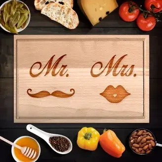 Mr. és Mrs. vágódeszka - kicsi