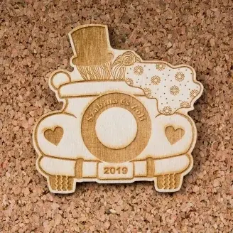 Esküvői köszönőajándék - Menyasszonyi autó