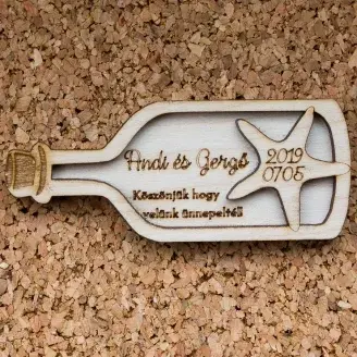 Esküvői köszönőajándék - palackba zárt csillag