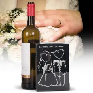 Esküvői bornyitó szett