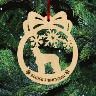 Fa karácsonyfadísz - Afgán agár