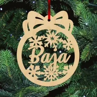 Fa karácsonyfadísz - Baja