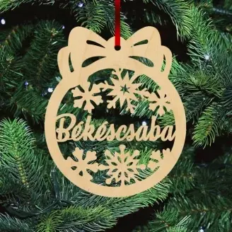 Fa karácsonyfadísz - Békéscsaba