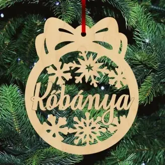 Fa karácsonyfadísz - Kőbánya