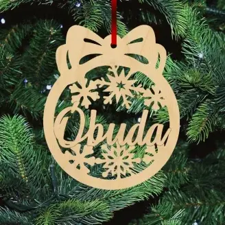 Fa karácsonyfadísz - Óbuda