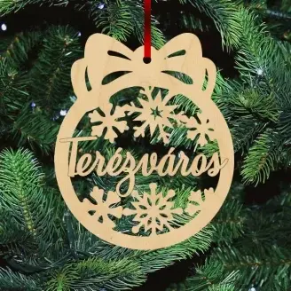 Fa karácsonyfadísz - Terézváros
