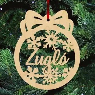 Fa karácsonyfadísz - Zugló