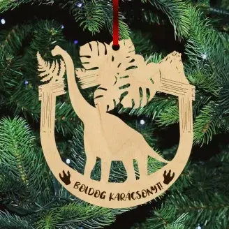 Fa karácsonyfadísz - Brachiosaurus
