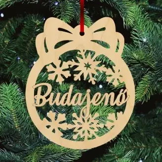 Fa karácsonyfadísz - Budajenő