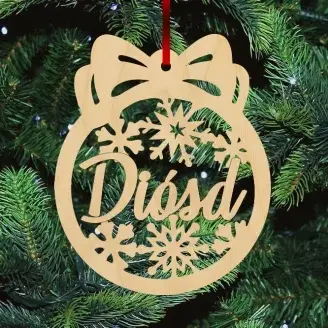Fa karácsonyfadísz - Diósd