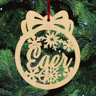 Fa karácsonyfadísz - Eger