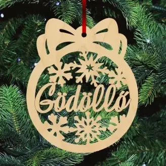 Fa karácsonyfadísz - Gödöllő