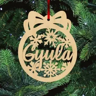 Fa karácsonyfadísz - Gyula