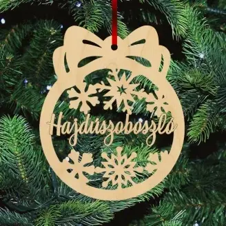 Fa karácsonyfadísz - Hajdúszoboszló