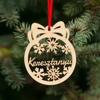 Fa karácsonyfadísz – Keresztanyu