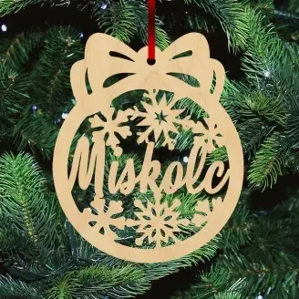 Fa karácsonyfadísz - Miskolc