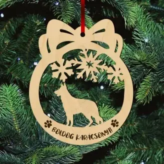 Fa karácsonyfadísz – Németjuhász