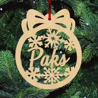 Fa karácsonyfadísz - Paks