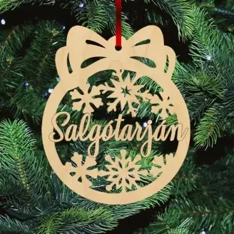 Fa karácsonyfadísz - Salgótarján
