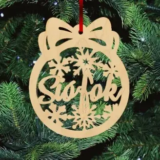 Fa karácsonyfadísz - Siófok