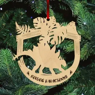 Fa karácsonyfadísz - Stegosaurus