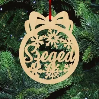 Fa karácsonyfadísz - Szeged