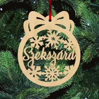 Fa karácsonyfadísz - Szekszárd