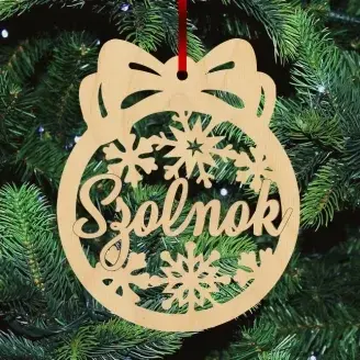 Fa karácsonyfadísz - Szolnok