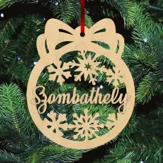 Fa karácsonyfadísz - Szombathely