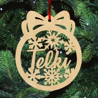 Fa karácsonyfadísz - Telki