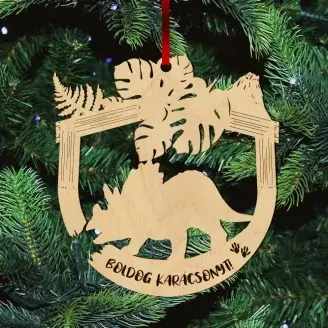 Fa karácsonyfadísz - Triceratops